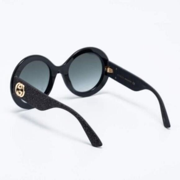 Authentic New Gucci Black GG0101S Round Gradient Sunglasses - Picture 3 of 15
